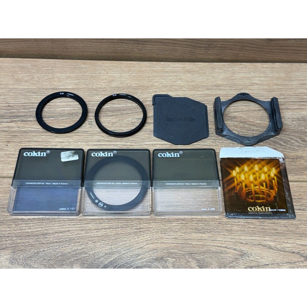 Cokin A Series Filters  A122 A056, A086, Sunsoft w/ 52mm and 62 Adaptor Rings